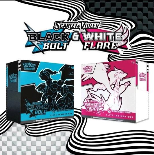 Black Bolt & White Flare Pokemon Center Elite Trainer Box (English)