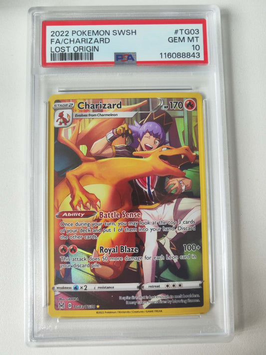 FA/CHARIZARD #TG03 PSA10